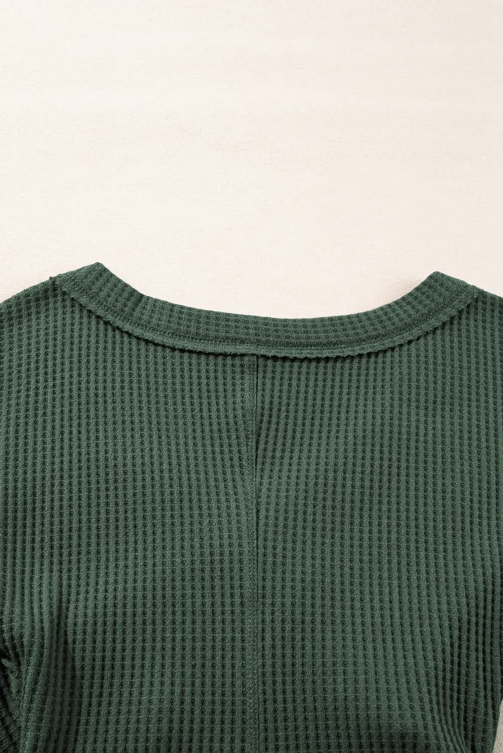 Chic blackish green ribbed bodysuit - Love Salve